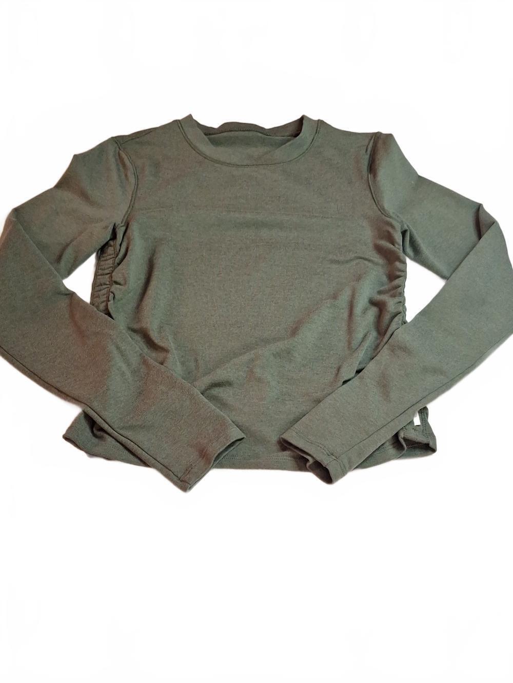 #921 Vuori Rouched Side Long Sleeve Approximate Size XS